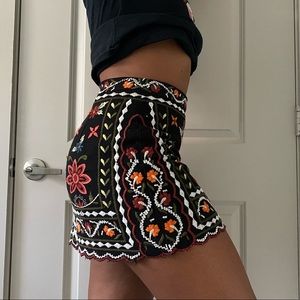 Patterned Mini Skirt